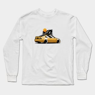 Yellow E46 Coupe M Mountains Long Sleeve T-Shirt